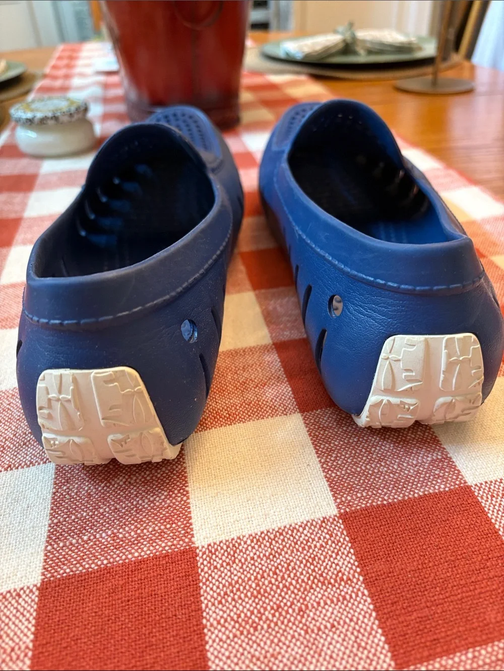Men's Blue Floafers Perforated Slip-On Boat Shoes / LIKE NEW Sz 11